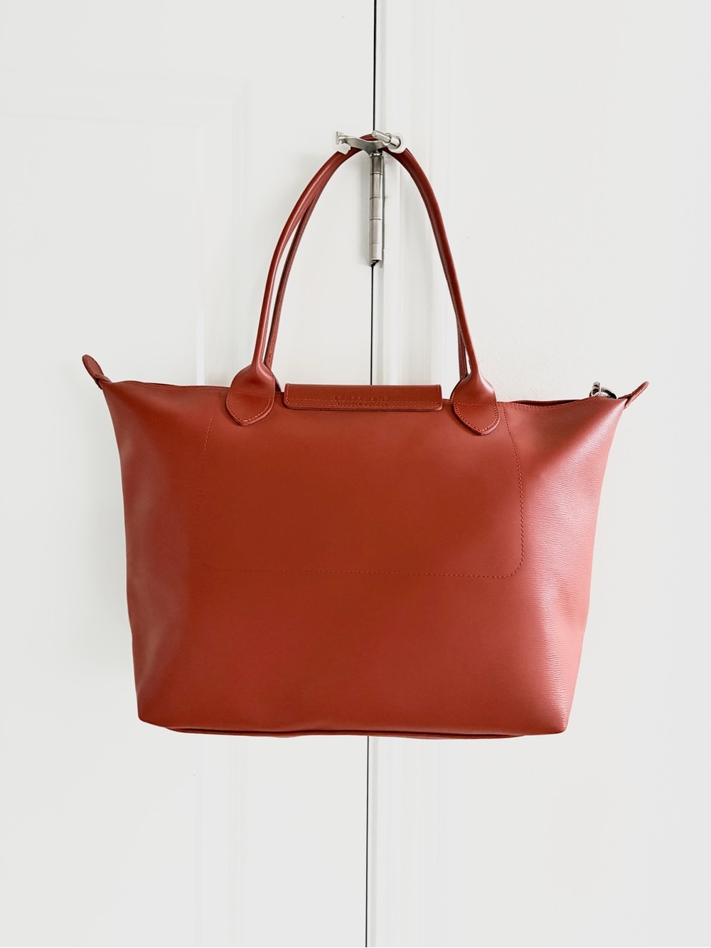 Authentic Longchamp Le Pliage City Medium Tote in Rust - Picture 4 of 15